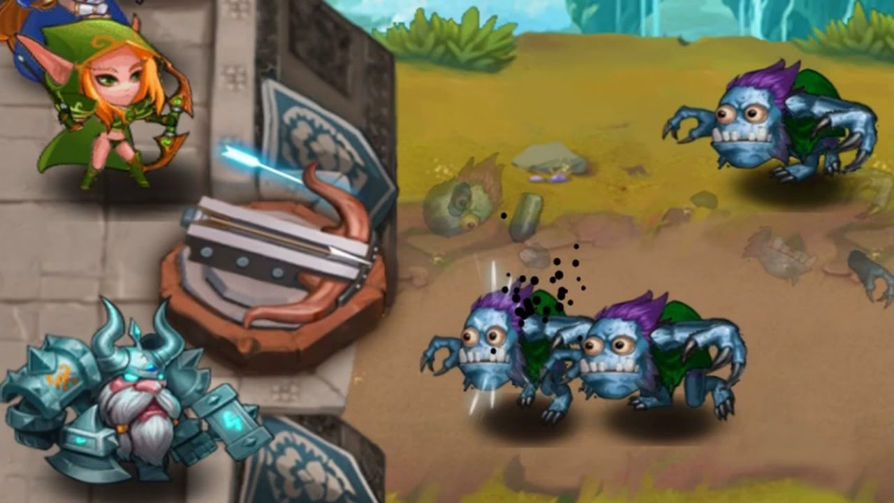 Heroes Defense: Magic Alliance TD (Warcraft Tower/Castle Defence) iOS/Android Gameplay Trailer