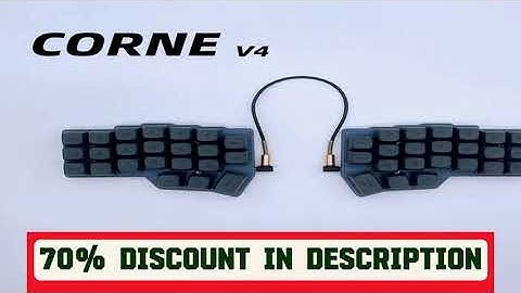 A must-have product! Corne V4 Split Keyboard Kit Mechanical Keyboards Support VIAL Wired RGB Custo