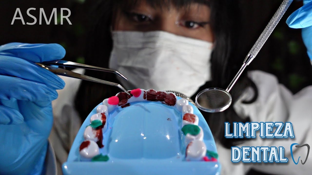 ASMR roleplay dentista 🦷 limpieza dental 🪥