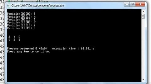 Aprendizaje de programación C++ para novatos #19: Crear Matrices y rellenar datos libremente