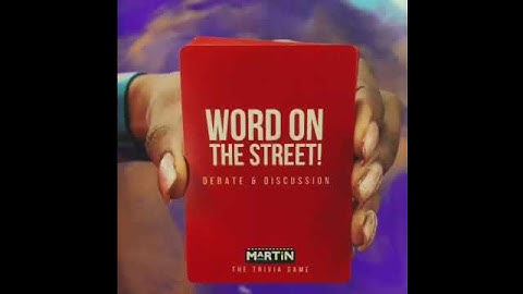 The OFFICIAL "MARTIN" Trivia Game!