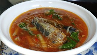 SARDINES WITH PECHAY AND MISUA RECIPE
