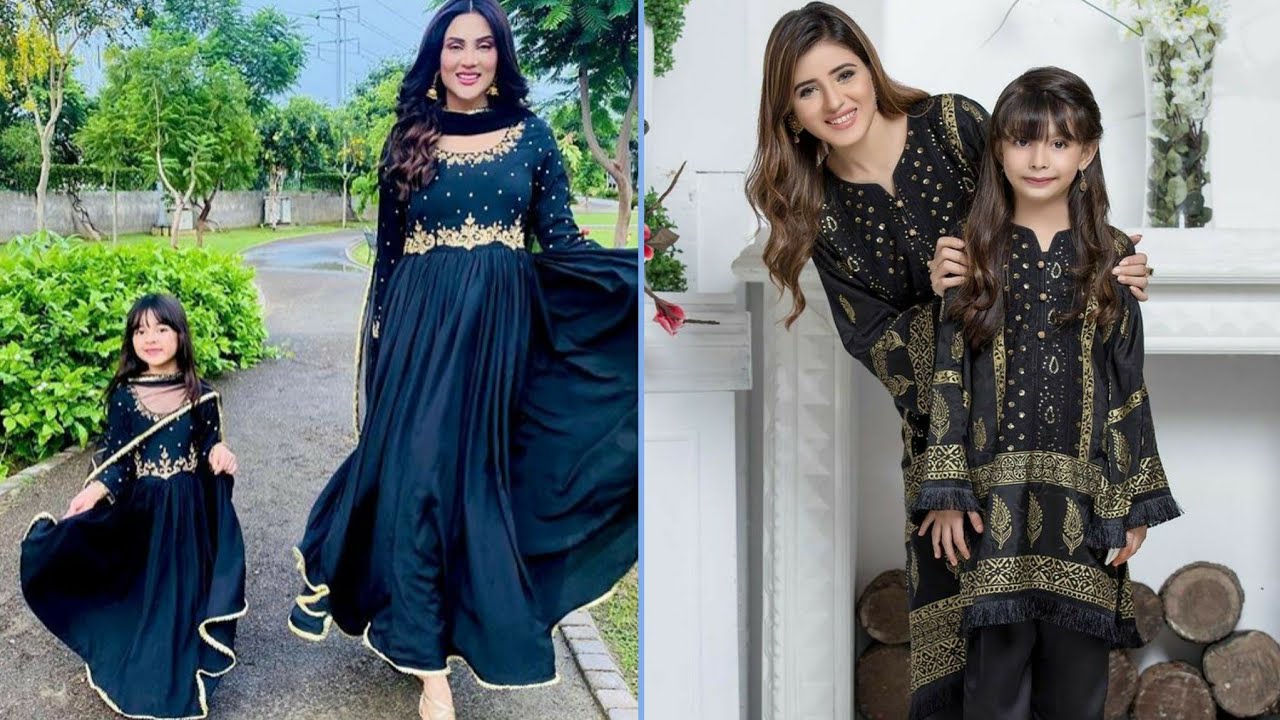 Mother daughter same Dress/similar Dresses For Mom & Kids/Matching Dress Of Celebrities