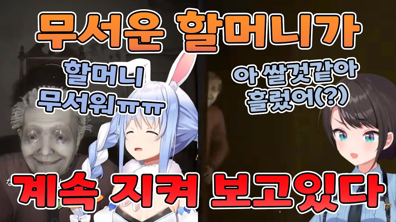 🐰🚓 비명지르는 토끼와 쌀것같은 오리 【홀로라이브/우사다 페코라&오오조라 스바루】