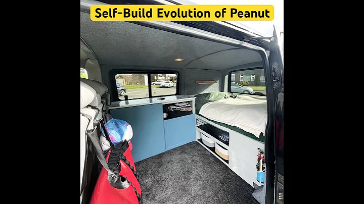 My VW Transporter T5 self-build interior, with bed, electric hob, running water, tv, storage etc 😍