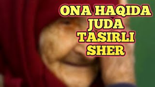 Ona Haqida Juda Tasirli Sher. Musofir Yigitdan