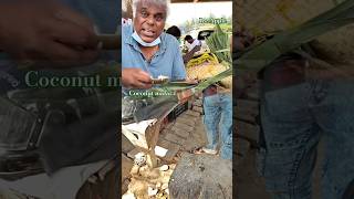 Ashish Vidyarthi Enjoying Coconut Malai Or Ice Apply Street Food| #streetfood #coconut #trending #yt
