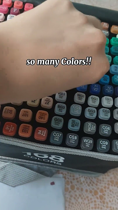 Reviewing 168 alcohol based markers from TEMU. #art #unboxing #underrated #alcoholmarkers