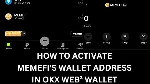 How to activate your memefi airdrop wallet address in okx web³ wallet, easiest method