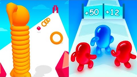 Long Neck Run | Blob Clash 3D – Dual Gameplay Mobile Walkthrough (Android/iOS)