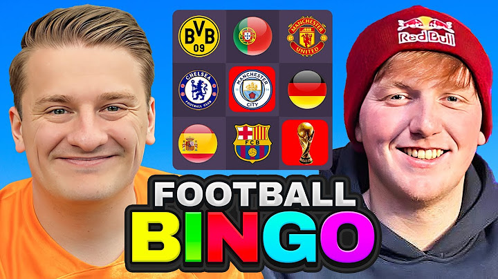FOOTBALL BINGO VS @angryginge13
