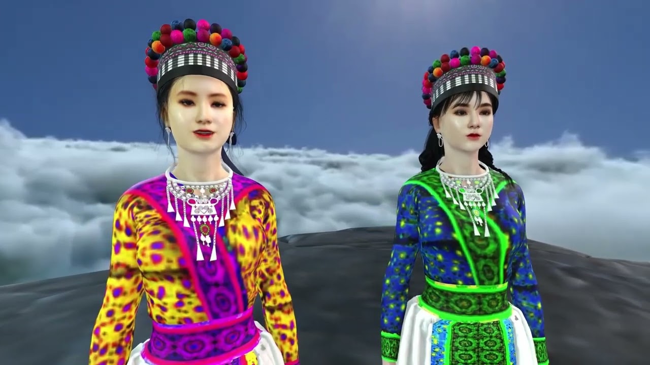 nkauj qaum ntuj thiab tub huab tais hmong Animation 3d daim part 3