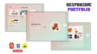 How to Create a Responsive Modern Portfolio Website Using Html CSS JavaScript Beginners to Advanced