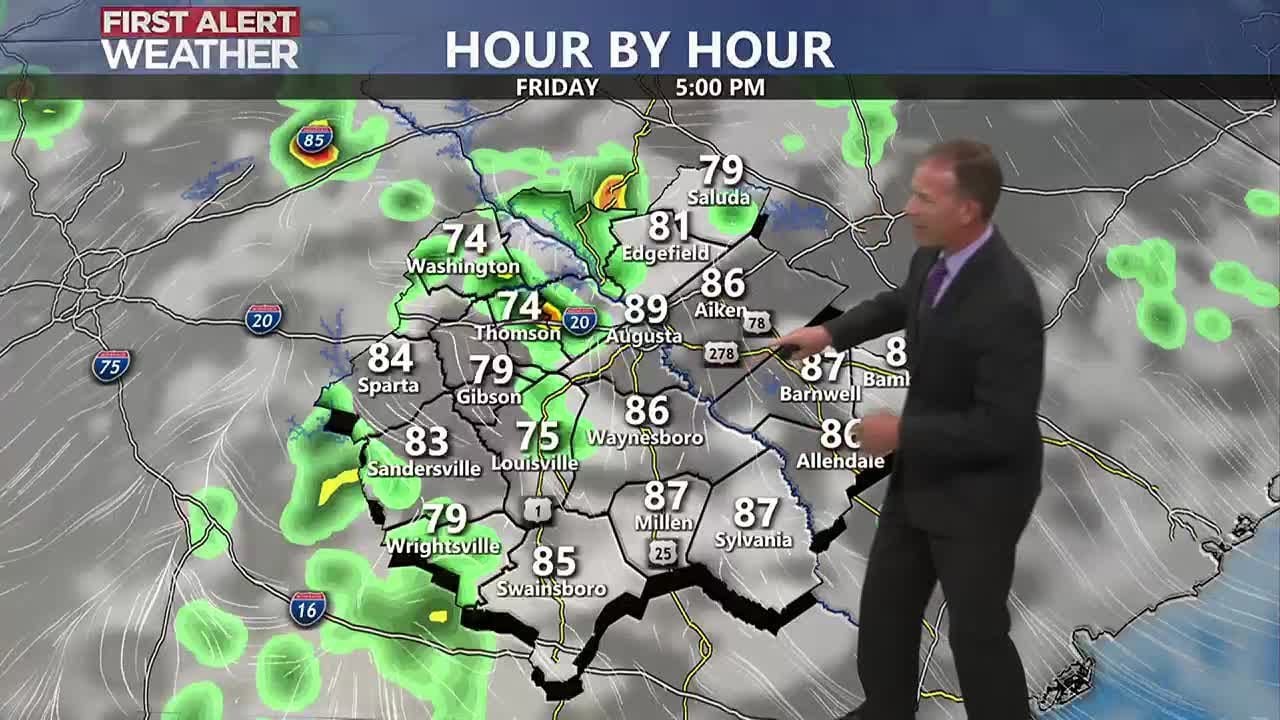 Storm Chances Through Monday, Highs in the 80s - YouTube