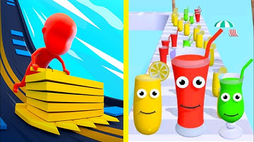 Stack Colour Vs Juice Run - All Levels Gameplay Android iOS Mobile Walkthrough @Tommaddy1156