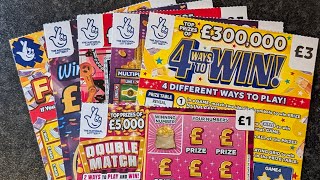 22 Mix Of Uk Allwyn National Lottery Scratch Cards