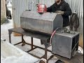 Bbq smoker build, reverse flow