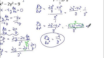 BC Calculus 3-3 Implicit Differentiation Day 2 Video Notes