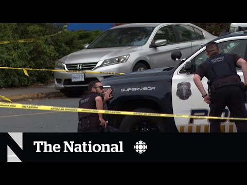2 suspects killed, officers shot in daytime robbery in B.C.