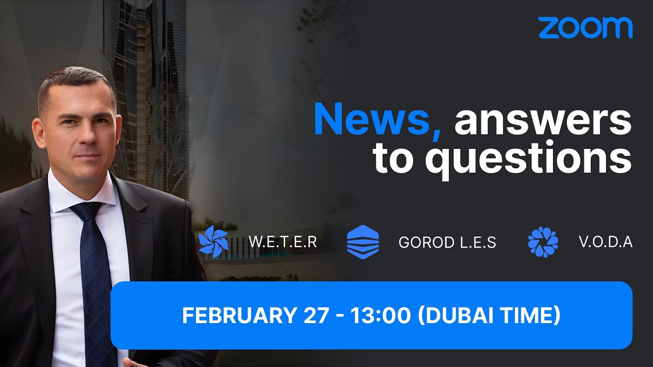 ZOOM  with Denis Tiaglin, Author of the W.E.T.E.R, GOROD L.E.S and V.O.D.A Projects. 27/02/2026