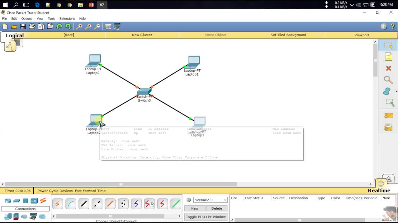 cisco packet tracer assessment topology examples