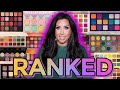 RANKING ALL OF THE EYESHADOW PALETTES I TRIED IN 2021