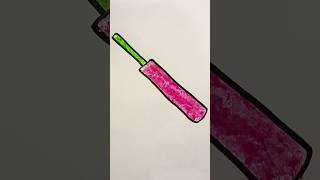 How to Draw and Color Cricket Bat