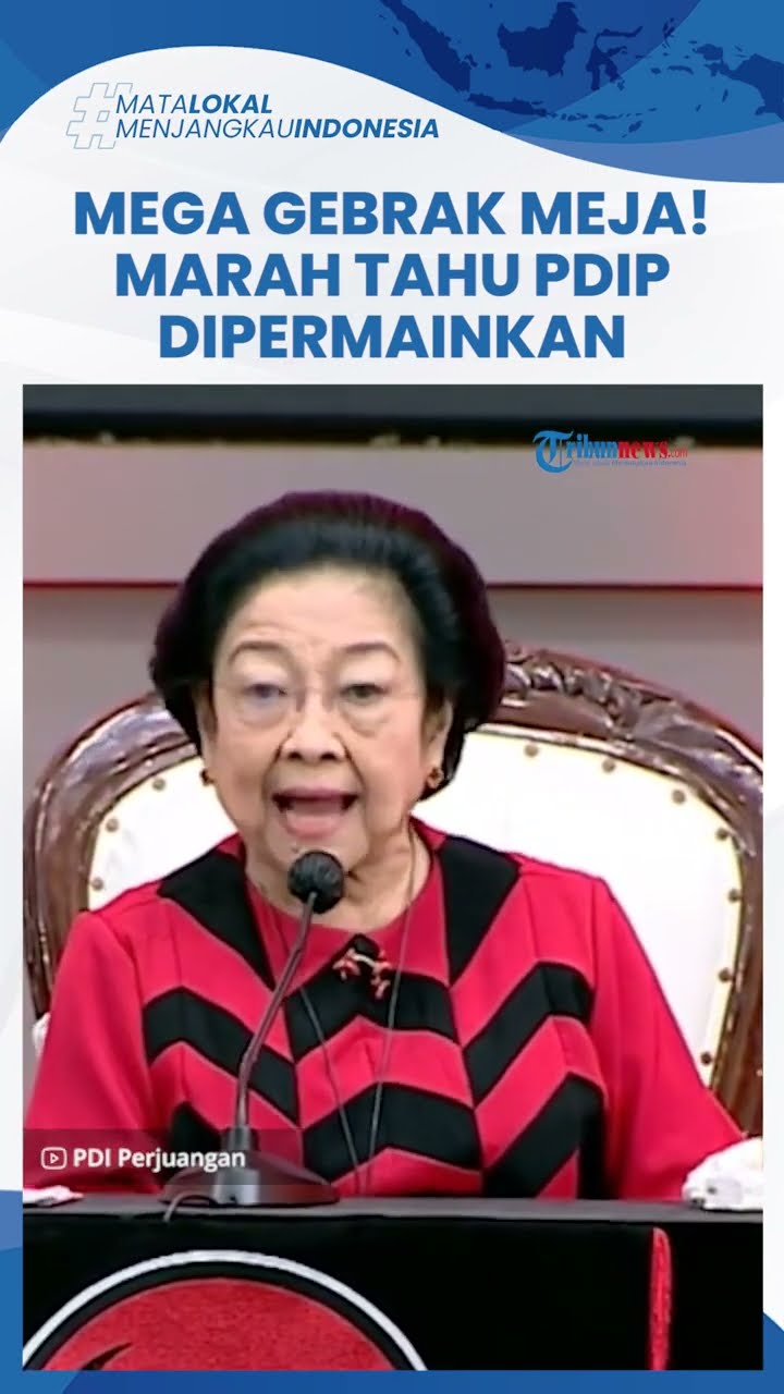 PDIP vs KPK, Momen Megawati Pukul Meja hingga Meradang PDIP Dipermainkan, Hukum Dijungkir Balikkan