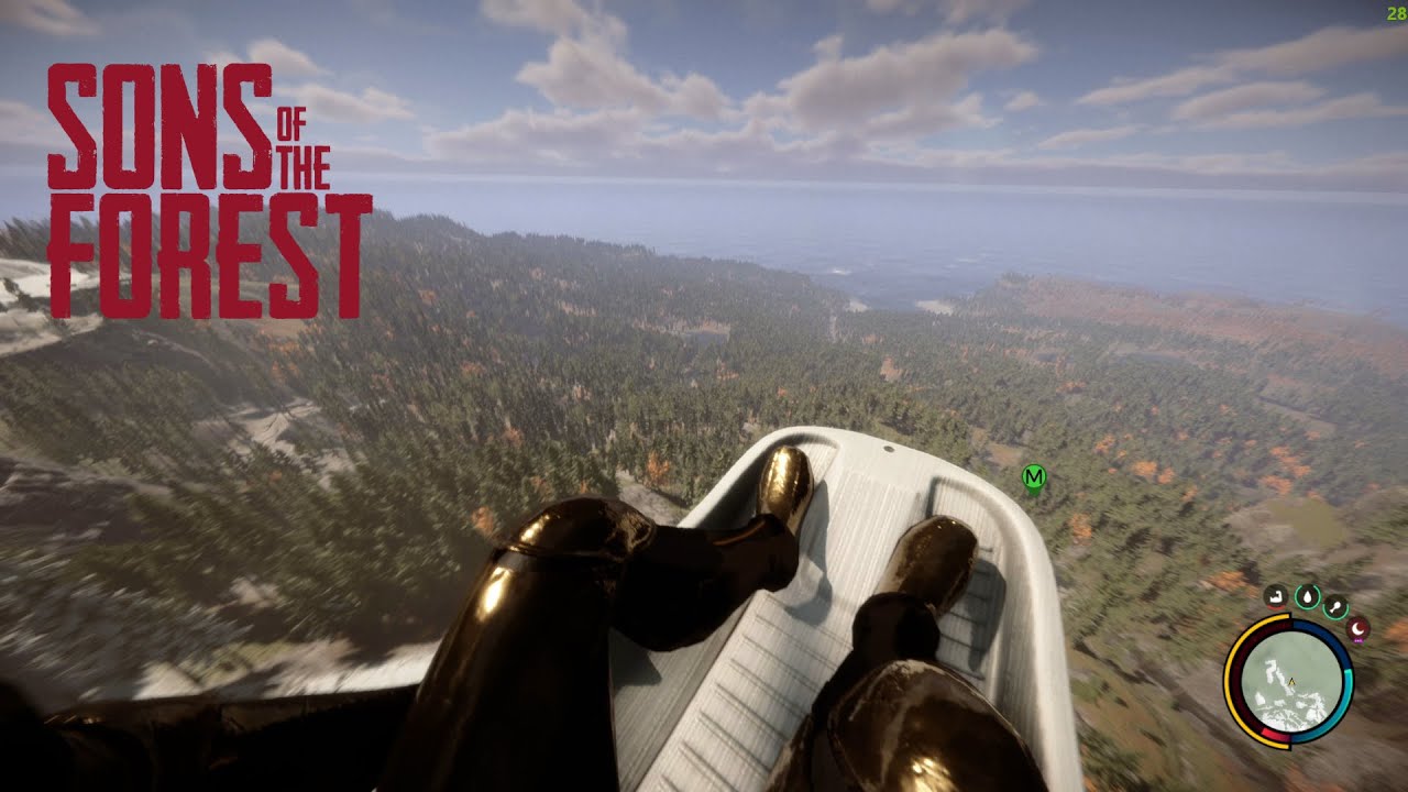Sons of The Forest system of zipline - YouTube