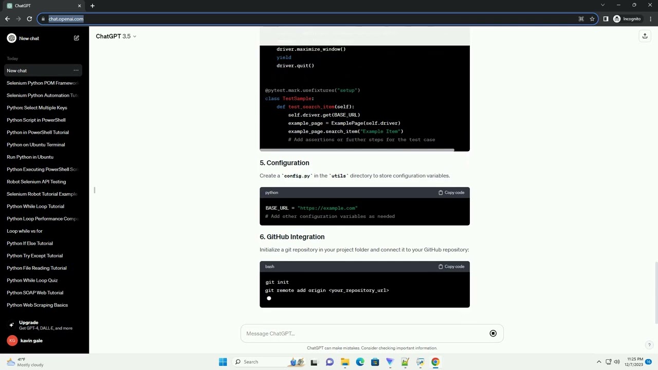 selenium python pom framework github