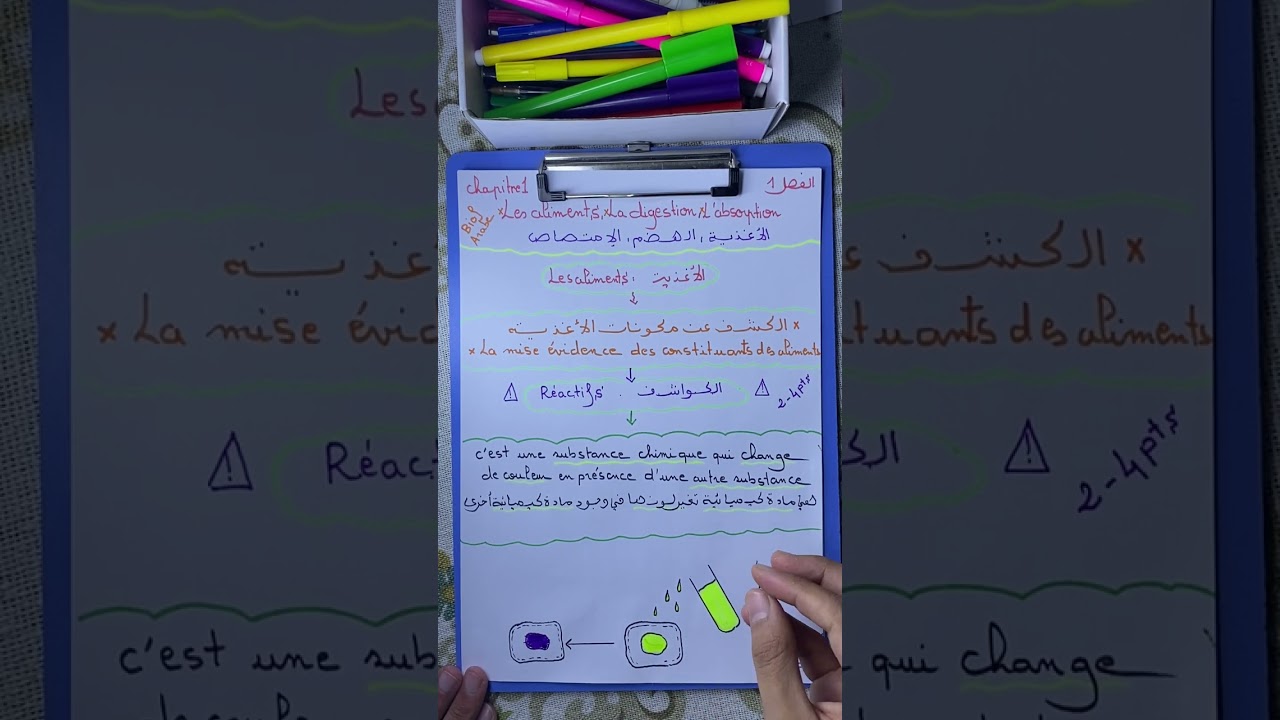 Résumé des aliments / أحسن ملخص لدرس الأغذية