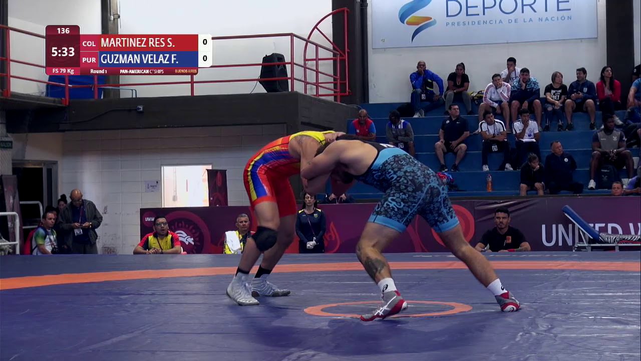 Round 1 FS - 79 kg: S. MARTINEZ RES (COL) v. F. GUZMAN VELAZ (PUR)