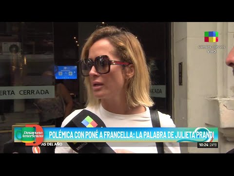 🔴Polémica con "Poné a Francella": la palabra de Julieta Prandi