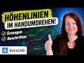 BricsCAD: Höhenlinien erzeugen und beschriften