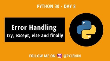 Python Error Handling | Python 30 | Day 8 | For beginners