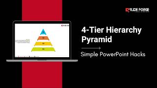 4-Tier Hierarchy Pyramid Infographic in PowerPoint | Modern Pyramid Slide Tutorial