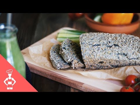 Grain-free Vegan Chia Seeds Bread / Low Carb / Paleo / Gluten-free