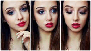 Chit Chat DRUGSTORE Tutorial Sparkling Bronze and Raspberry Lips