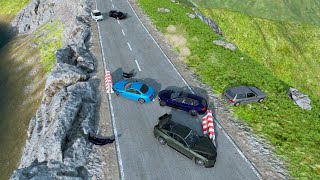Road Accident with Road Barrier | Accident Video | Vehicle Distroy Test | All Games