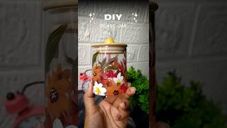 DIY Glass Jar ✨🫙 | Easy Aesthetic Decor Idea #shorts
