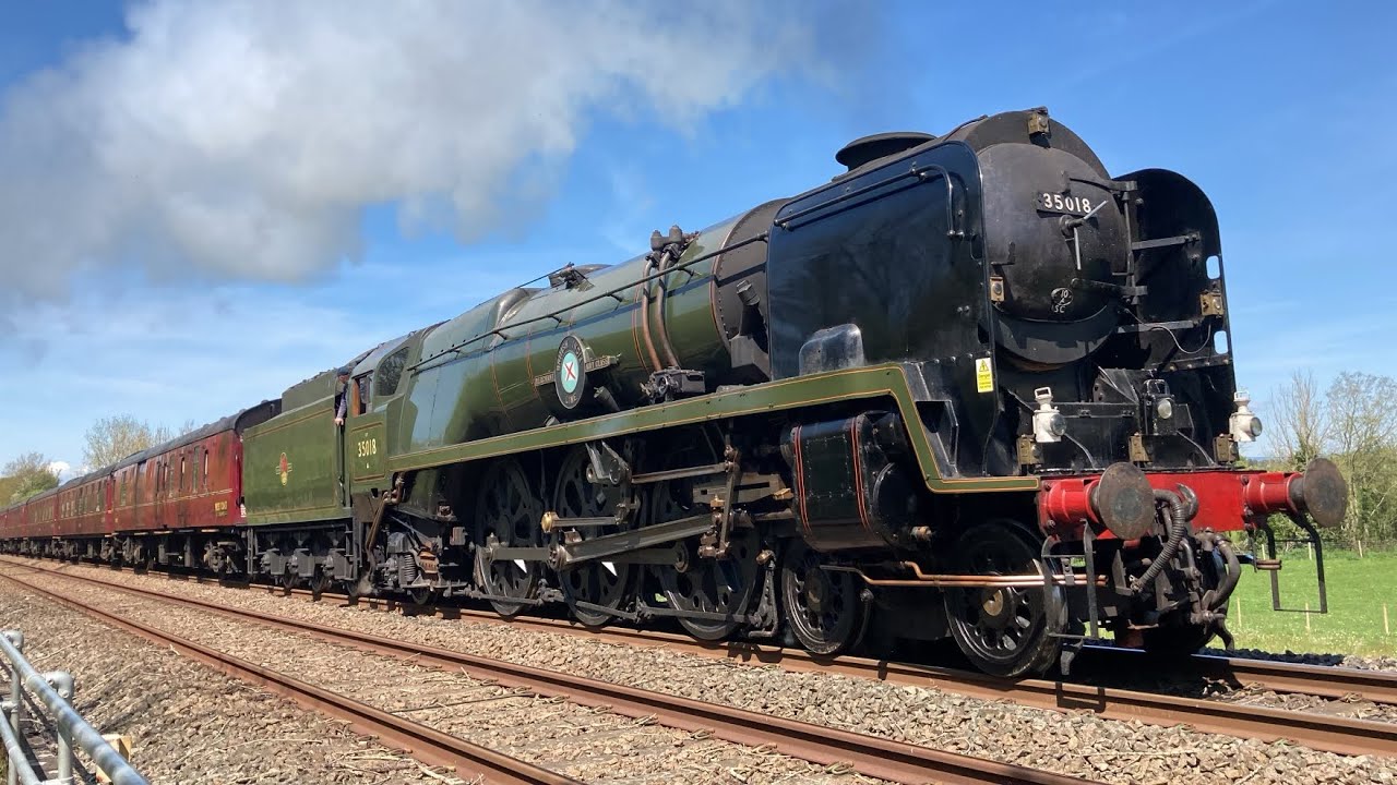 British India Line Near Carlisle, AT SPEED!! (Steam Train!!) | 13/5/23