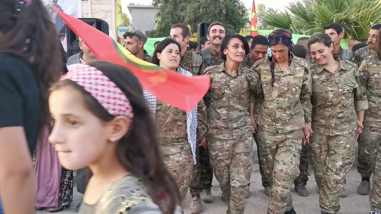 مؤيد شويش💪حفلة قوات YPG✌YPJ💪 دبكات زوري عسكرية /كرباوي/ 2021