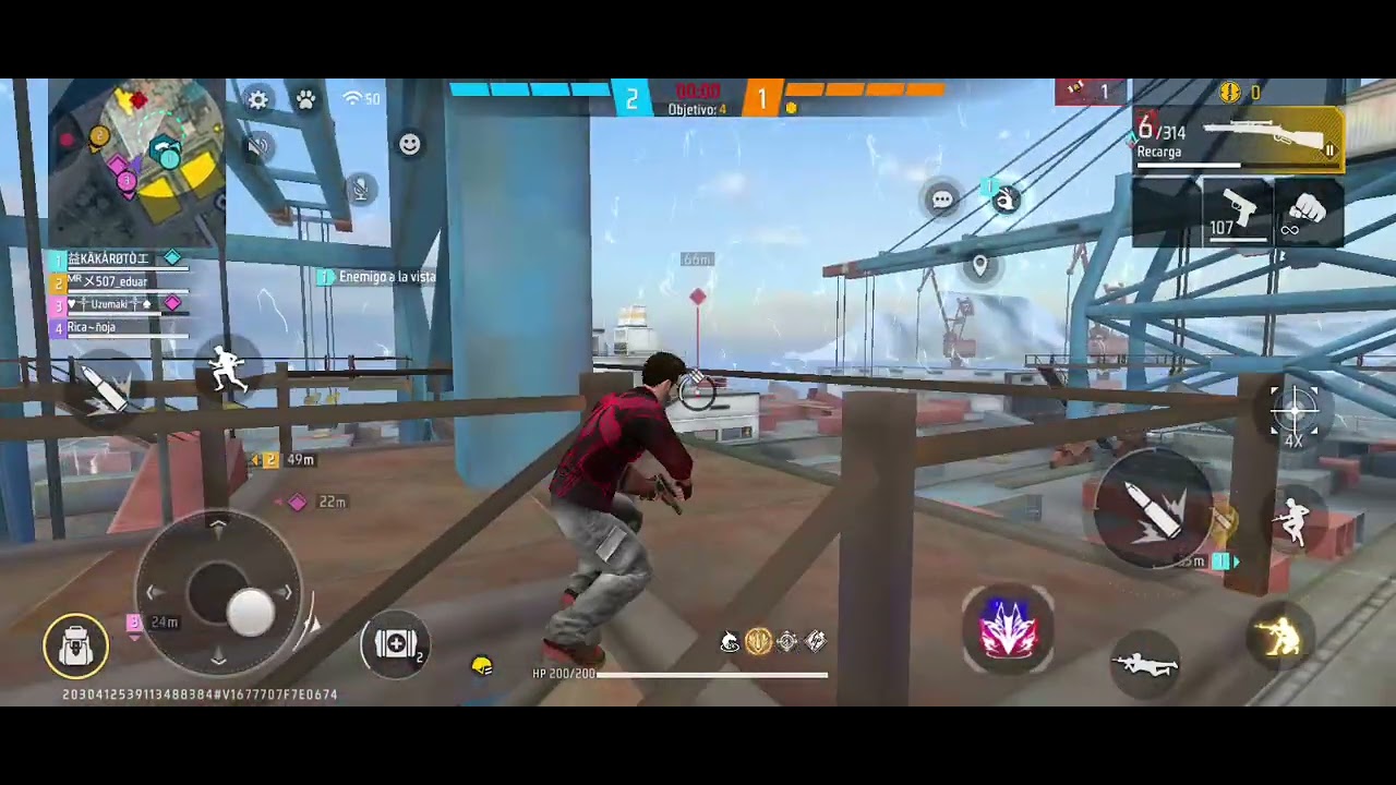 Jugando De-Clasificatoria en Fre Fire 🔥 