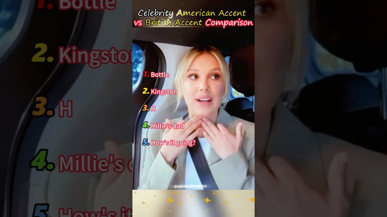 Celebrities Debate Different Accents American Accents vs. British Accents#fyp #celebrity #funny