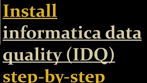 How To Install IDQ in Windows