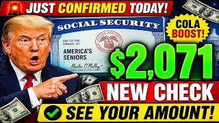 COLA Boost CONFIRMED! Average Social Security Check Hits $2,071 — See Your NEW Payment Amount