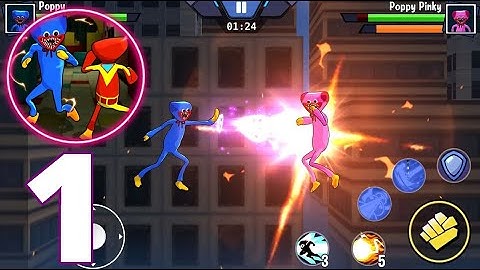 Poppy Clash: Stickman Fighting - Gameplay Walkthrough Part 1 - Tutorial (iOS, Android)