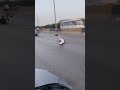 W1 ali fahad vs r ghost rashid cg 125 6mm race backup   heavy bike accident m9 motorway karachi