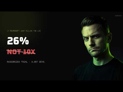 26%, Not 10x. Microsoft Research Just Killed the AI Coding Lie.