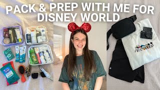 PACK & PREP WITH ME FOR DISNEY WORLD 2023  packing tips, disney grocery delivery & park essentials!
